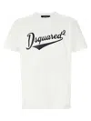 Dsquared2 Cool Fit Cotton T-shirt With Logo Print In Neutral