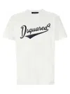 Dsquared2 Cool Fit Cotton T-shirt With Logo Print In White