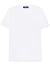 Dsquared2 Plain White Cotton T-shirt With Subtle Metallic Detail In White