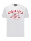 Dsquared2 White Cotton T-shirt With Phys Ed. '64 Logo In White