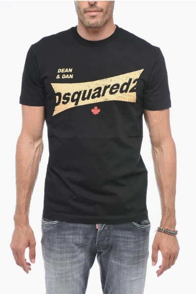 Dsquared2 Logo Print T-shirt In Black