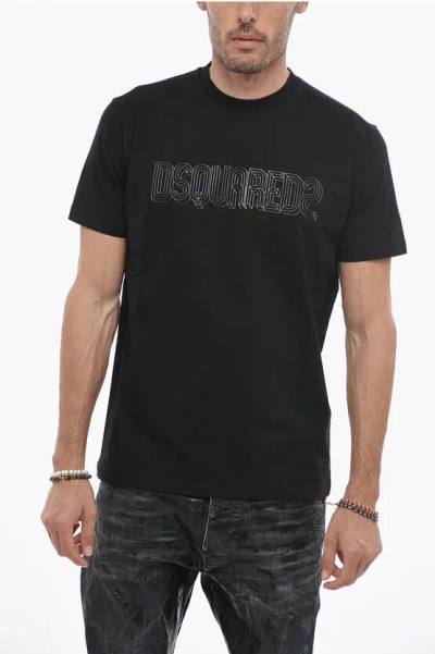 Dsquared2 Cool Fit T-shirt With Embossed Logo In Black