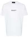 Dsquared2 'cool Fit Tee' White T-shirt With Logo Print On The Front In Cotton Man