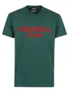 Dsquared2 Graphic Print Crew Neck T-shirt In Green Red Print