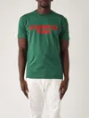 Dsquared2 Graphic Print Crew Neck T-shirt In Verde