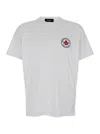Dsquared2 White T-shirt With Chest Logo Application In Cotton Man In White