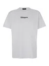 Dsquared2 'cool Fit Tee' White T-shirt With Logo Print On The Front In Cotton Man In White