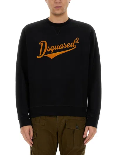 DSQUARED2 COOL FIT VELVET LOGO" SWEATSHIRT