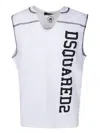 DSQUARED2 DSQUARED2 COOL FIT WHITE/GREEN TANK TOP