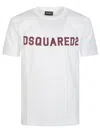 Dsquared2 Cool Football Crew Cotton T-shirt In White