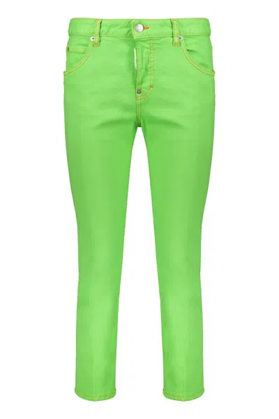 Dsquared2 Kids' Cool Girl 5-pocket Jeans In Green