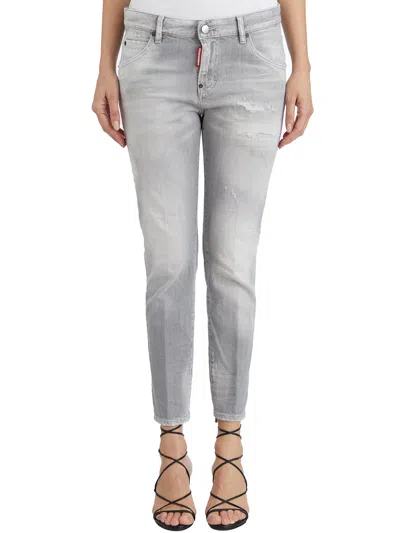 Dsquared2 Cool Girl Denim Pants In Gray