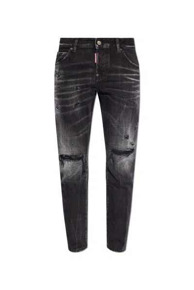 Dsquared2 Cool Girl Distressed Jeans In Black