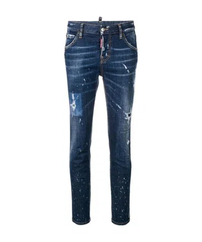 Dsquared2 Cool Girl Distressed Jeans In Blue