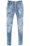 DSQUARED2 COOL GIRL JEANS IN MEDIUM ICE SPOTS WASH