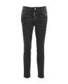 Dsquared2 Cool Girl Low-rise Cropped Jeans In Black