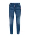 Dsquared2 Distressed Skinny Jeans In Blue