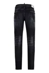 Dsquared2 'cool Guy' Black Five-pocket Jeans With Rips In Black