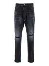 Dsquared2 Roadie Distressed-finish Jeans In Multicolor