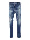 Dsquared2 'cool Guy' Blue Five-pocket Jeans With Logo Patch
