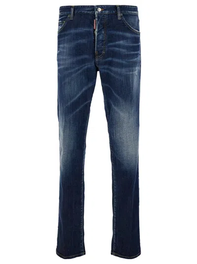Dsquared2 Cool Guy Stretch Cotton Denim Jeans In Blue