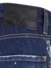 Dsquared2 'cool Guy' Blue Straight Jeans With Faded Effect