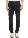 Dsquared2 Cool Guy Chain Denim Pants In Black