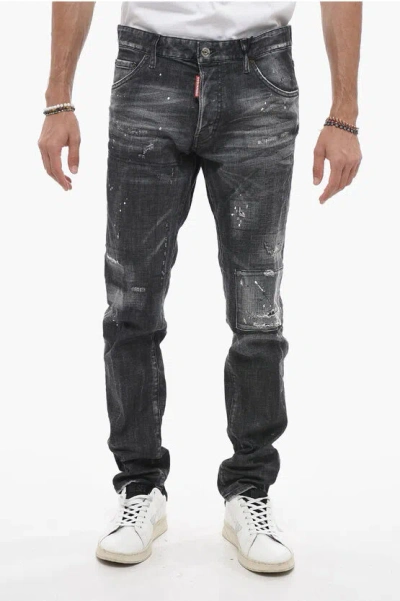 DSQUARED2 COOL GUY DENIMS WITH PAINT MOTIF