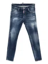 Dsquared2 Cool Guy Distressed Faded Jeans In Blue
