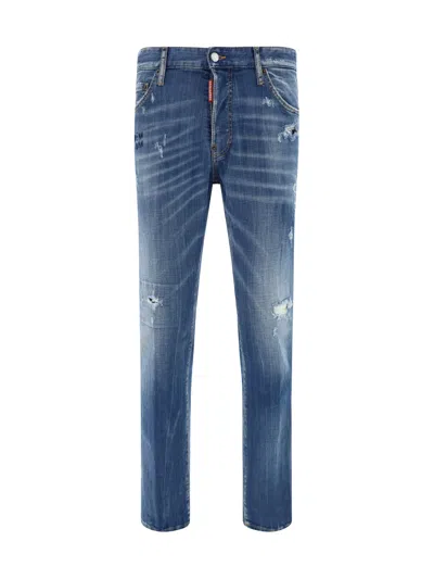 Dsquared2 Cool Guy Distressed Jean In Blue
