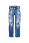 Dsquared2 Cool Guy Distressed Straight Jeans In Blue