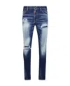 Dsquared2 Cool Guy Distressed Skinny Jeans In Blue