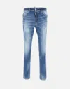 Dsquared2 Slim-fit Distressed Denim Jeans In Blue
