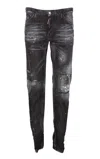 Dsquared2 Black Ripped Wash Cool Guy Jeans In Black