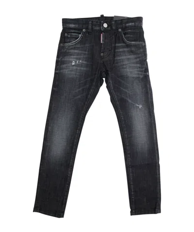 Dsquared2 Kids' Cool Guy Jean Trousers In Black