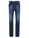 Dsquared2 'cool Guy' Blue Jeans With Logo Patch In Blue