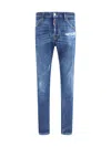 Dsquared2 Slim Fit Five-pocket Jeans With Distressed Detailing