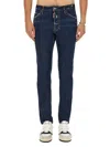 Dsquared2 Blue Jeans With Belt Loops And Logo Patch On The Rear