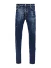 Dsquared2 Blue Narrow Denim Jeans In Azul