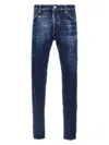Dsquared2 Blue Narrow Denim Jeans In Blue