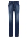 Dsquared2 'cool Guy' Blue Jeans With Logo Patch In Blue