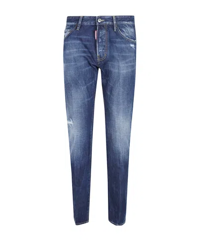 DSQUARED2 COOL GUY FADED DISTRESSED JEANS