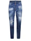 Dsquared2 Blue Distressed Jeans In Blue