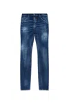 Dsquared2 Button Trousers In Blue