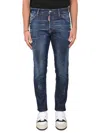 Dsquared2 Denim Jeans Belt Loops Contrast Stitching Pockets In Blue