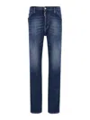 Dsquared2 'cool Guy' Blue Jeans With Logo Patch In Blue