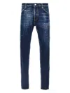 Dsquared2 Blue Narrow Denim Jeans In Blue