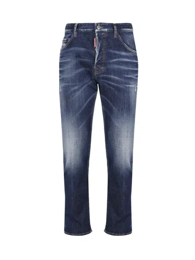 Dsquared2 Cool Guy Jeans In Cotton Denim In Blue