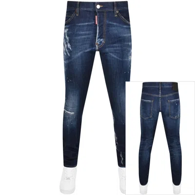 DSQUARED2 DSQUARED2 COOL GUY SLIM FIT JEANS NAVY