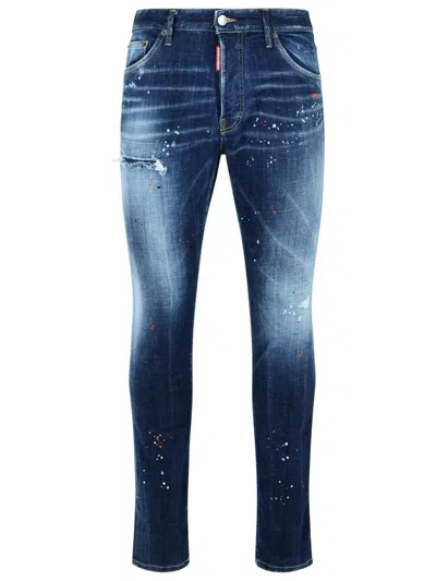 Dsquared2 'cool Guy' Medium Blue Wash Cotton Denim Jeans